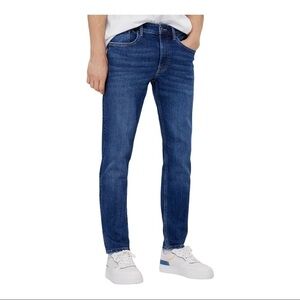 BERSHKA slim fit blue jeans